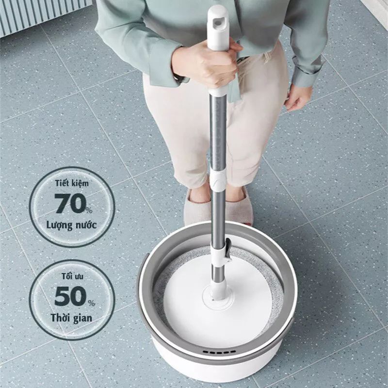 BỘ CÂY LAU NHÀ THÔNG MINH TÁCH NƯỚC K9