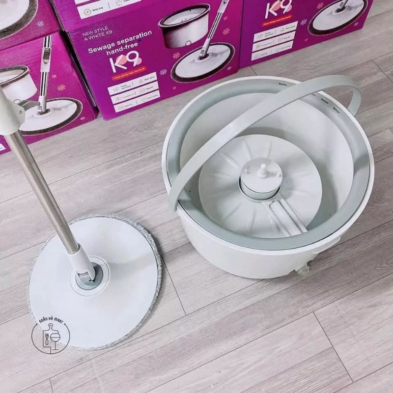 BỘ CÂY LAU NHÀ THÔNG MINH TÁCH NƯỚC K9