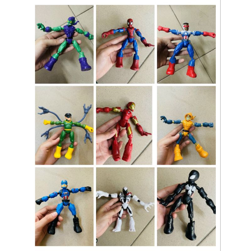 Mô hình các siêu nhân hàng hãng. Mẫu sưu tập cho bé