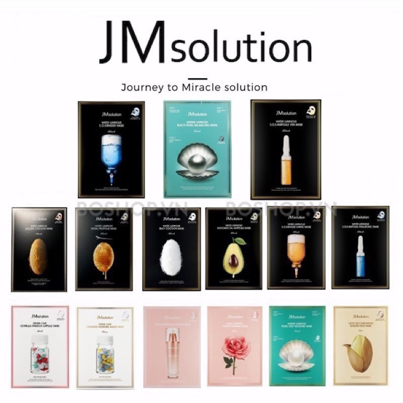 (Đọc kĩ mô tả) Mặt nạ JM Solution Mask Hàn Quốc