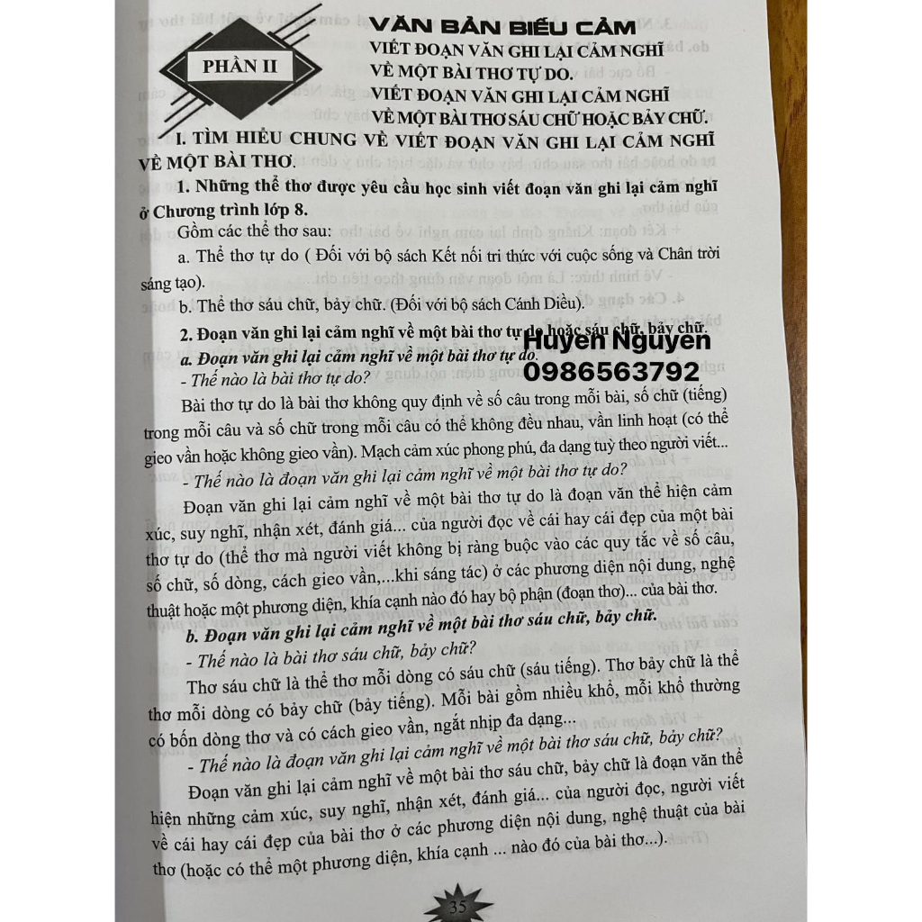 Sách - Hướng dẫn làm các dạng bài văn lớp 8