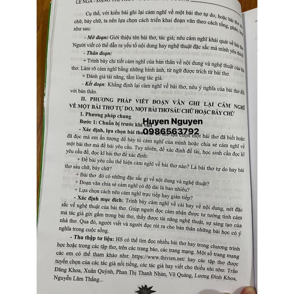 Sách - Hướng dẫn làm các dạng bài văn lớp 8