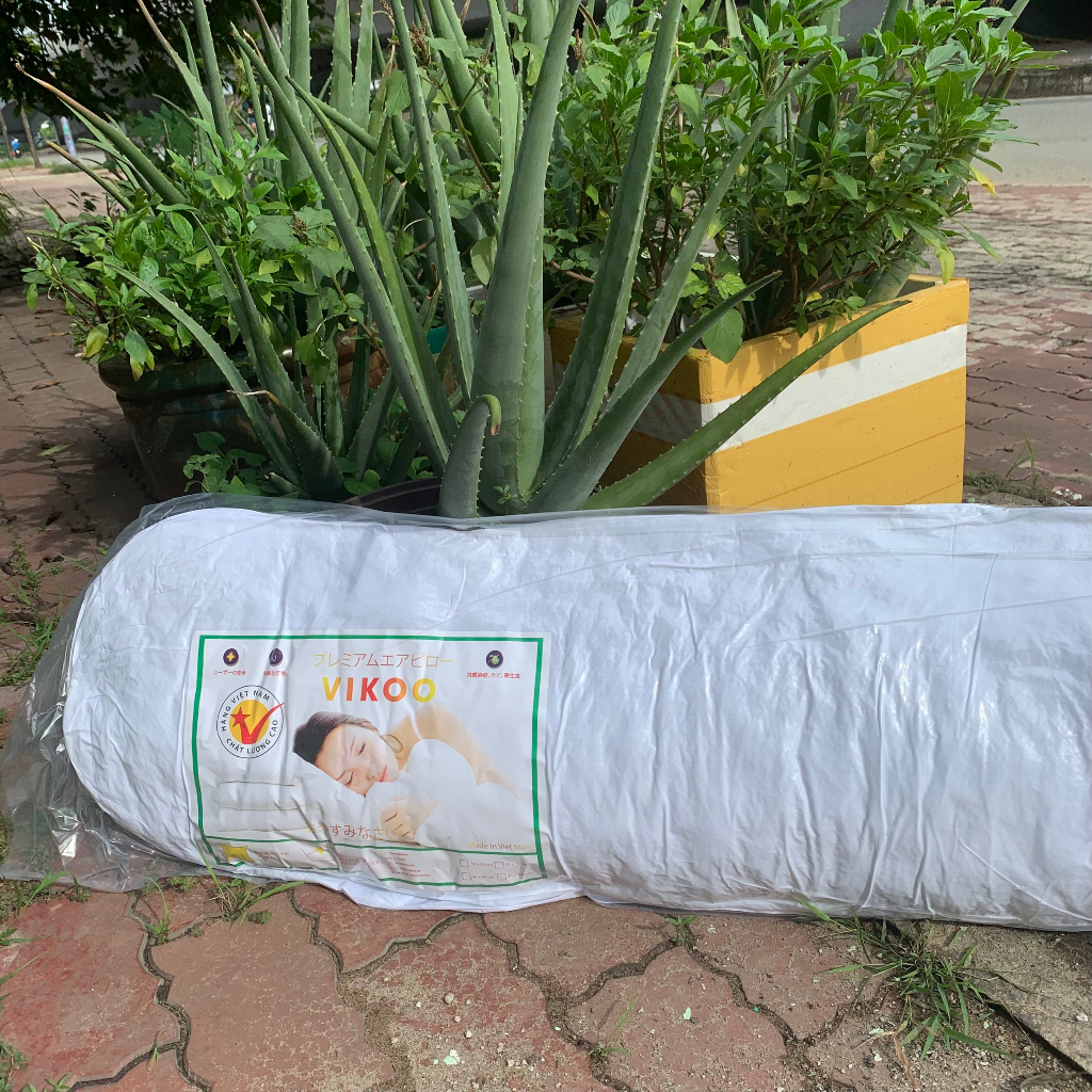 Ruột gối hơi cao cấp 40 x 60cm, 45 x 65cm, 50 x 70cm Vikoo chất liệu bông gòn có khoá kéo giặt được gòn