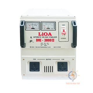 Ổn áp lioa 3kva, 1 pha, dải điện 150v, dri-3000ii