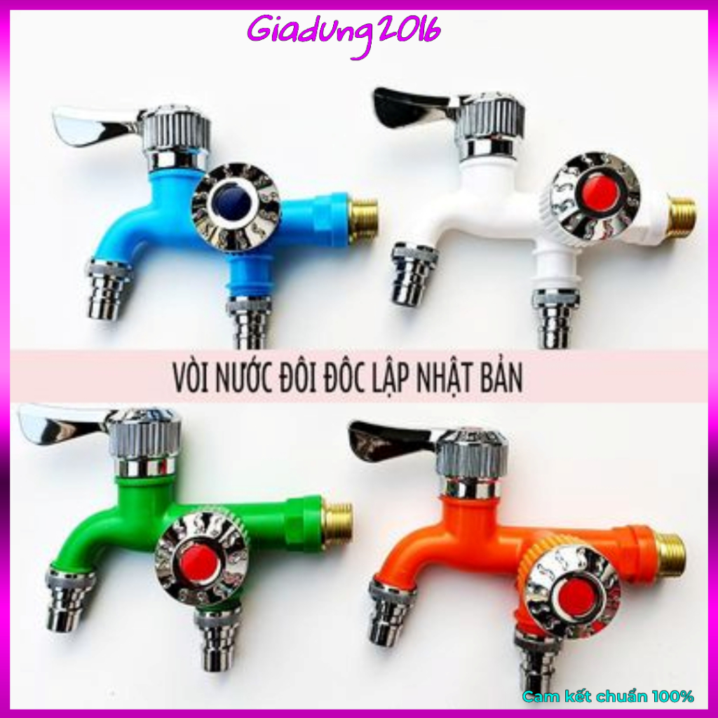 Vòi Nước 2 Đầu Độc Lập🌏FREE SHIP🌎Đầu Chia Vòi Nước Thông Minh,Đầu Vòi Nước Đa Năng