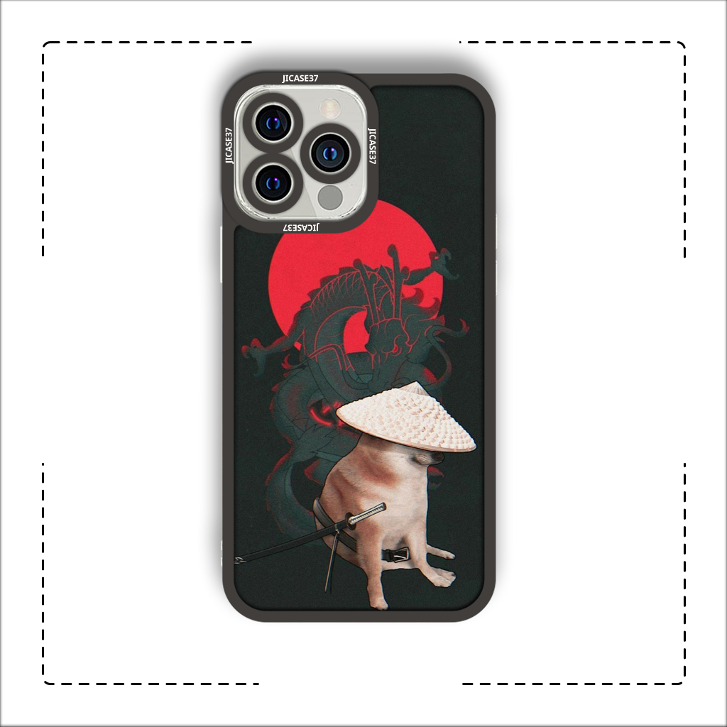 Ốp lưng iPhone cạnh vuông JM CASE Cheems Phi Hành Gia Doge Meme 6/6pl/6s/6spl/7/7pl/8/8pl/x/xs/11/12/13/pro/max