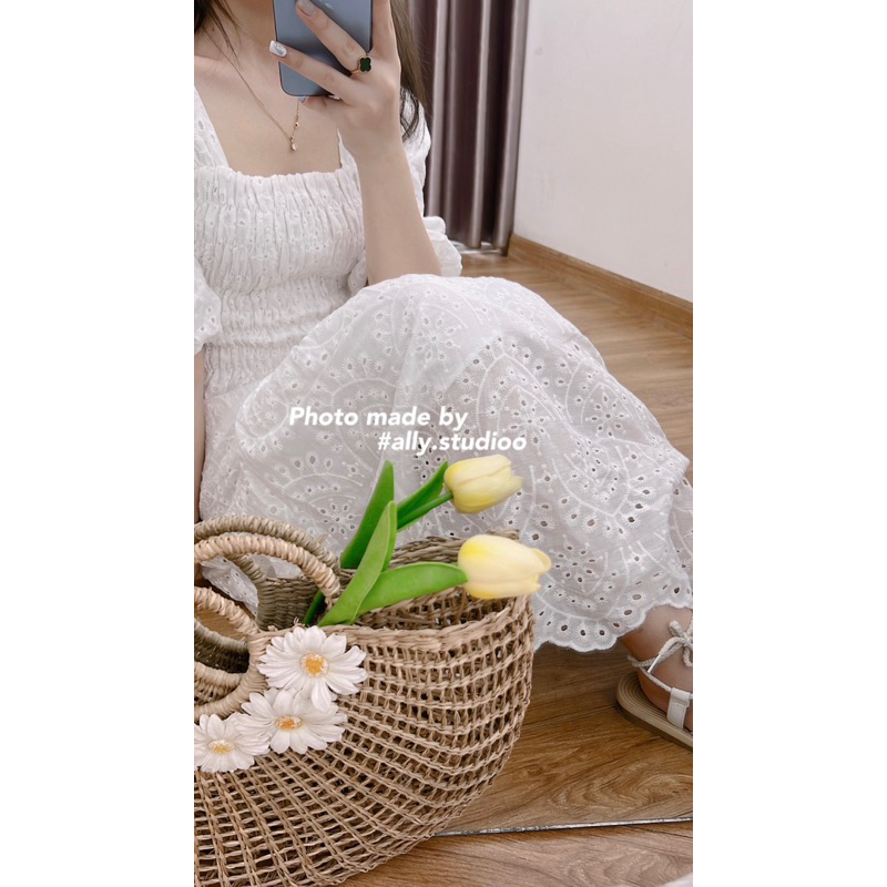 Váy maxi, hoa nhí thô boi dáng dài; váy Maxi đi biển, ❤️Free ship❤️ phong cách hàn quốc, đầm váy du lịch