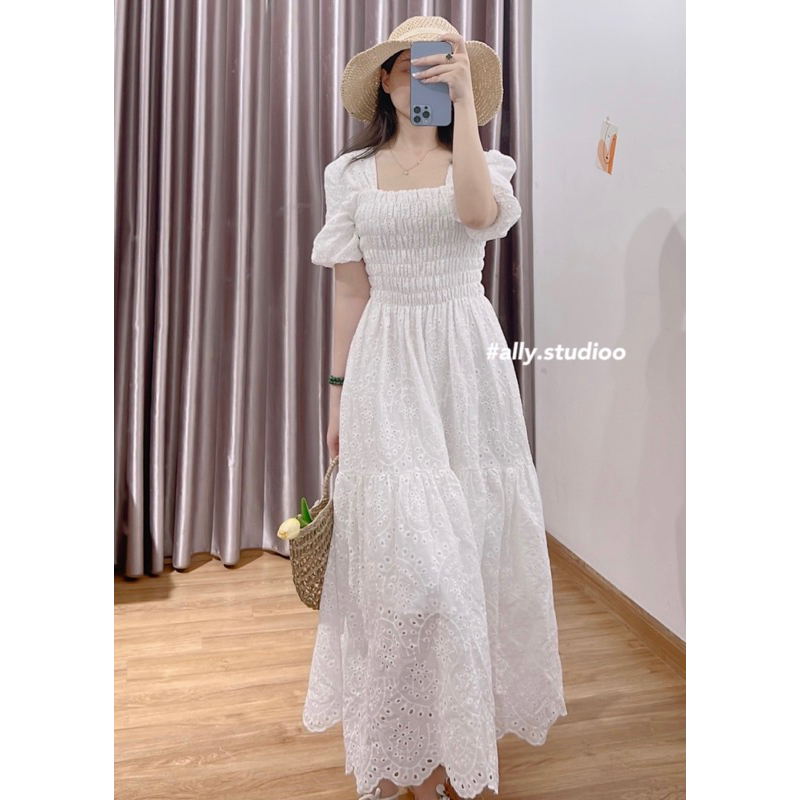 Váy maxi, hoa nhí thô boi dáng dài; váy Maxi đi biển, ❤️Free ship❤️ phong cách hàn quốc, đầm váy du lịch