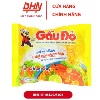 Mì gấu đỏ 63gr - vị tôm chua cay