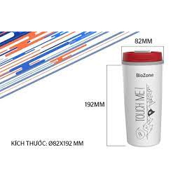 Bình giữ nhiệt Biozone 500ml trắng đỏ