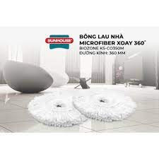 Bông lau nhà microfiber xoay 360 độ ks- co350m