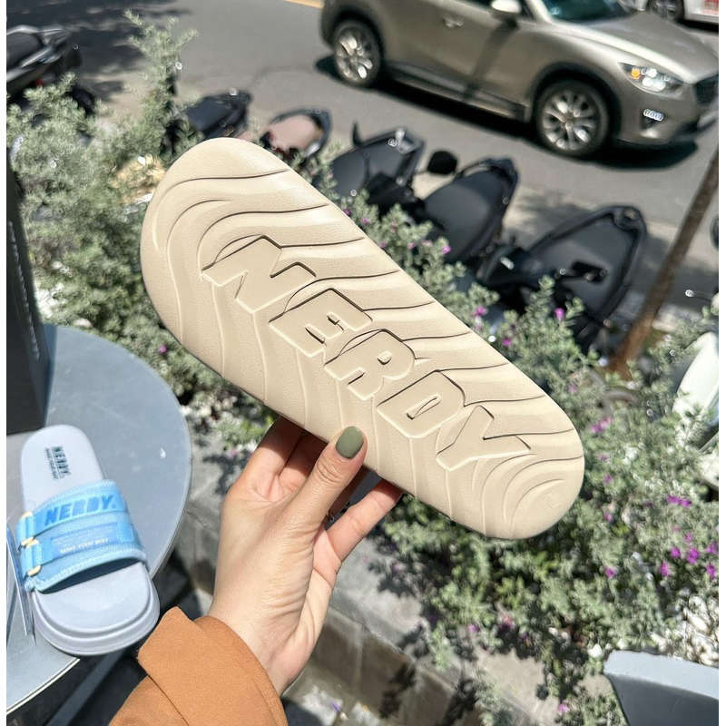 Dép Nerdy quai ngang vải lưới New Fullbox