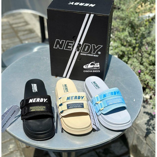 Dép Nerdy quai ngang vải lưới New Fullbox