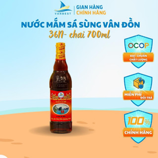 Nước mắm sá sùng Vân Đồn Vanbest đỏ 36N độ đạm chai 700ml, nước mắm sá sùng chính hãng lên men tự nhiên thượng hạng