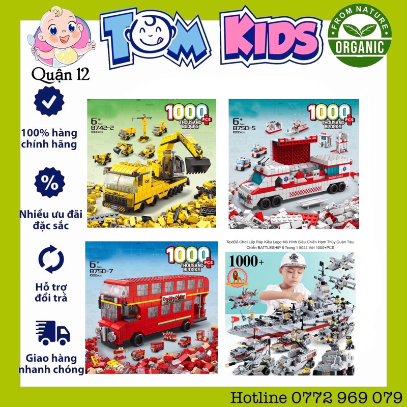 Lego 1000 Mảnh Ghép Cho Bé