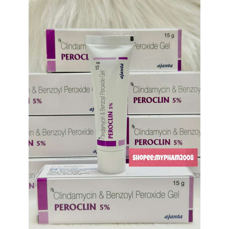 GEL PEROCLIN 5% CHẤM MỤN 15g.