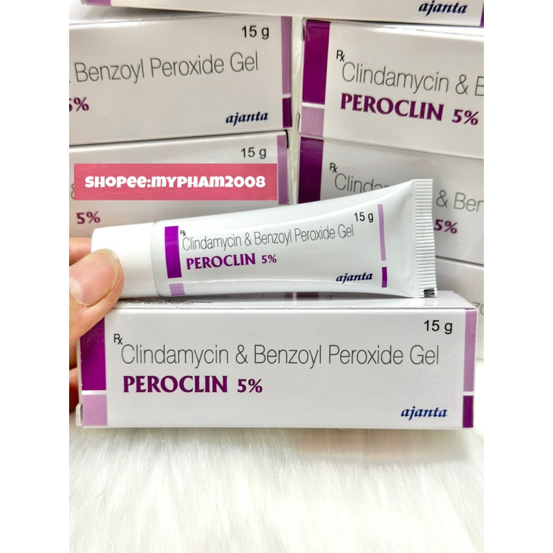 GEL PEROCLIN 5% CHẤM MỤN 15g.
