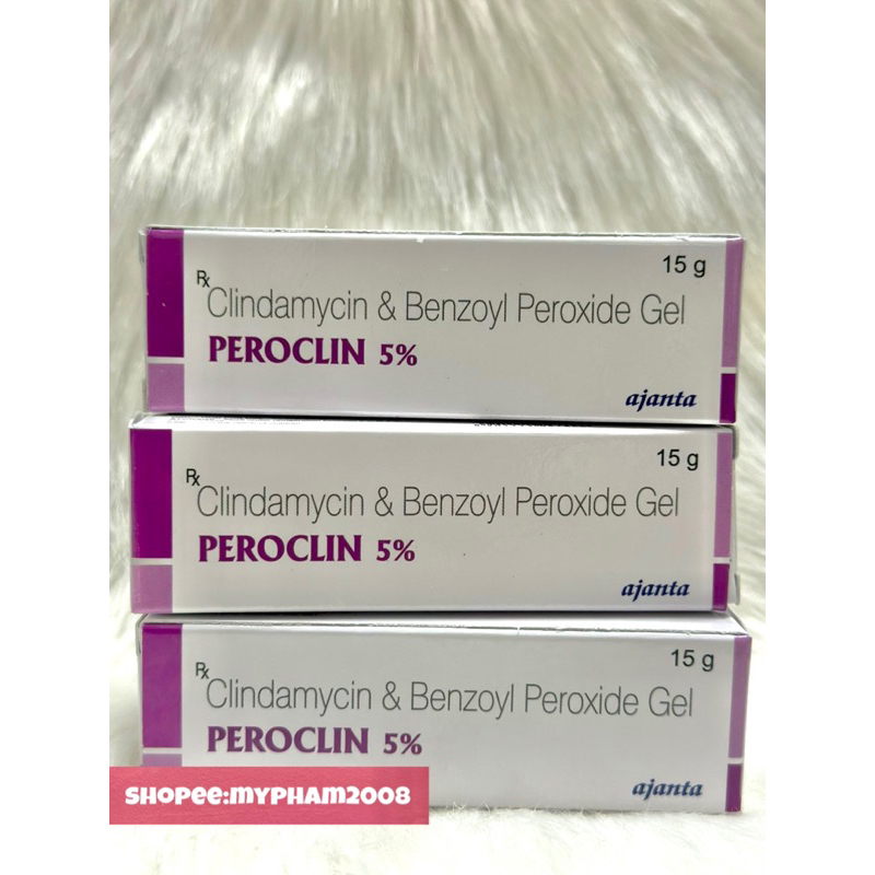 GEL PEROCLIN 5% CHẤM MỤN 15g.