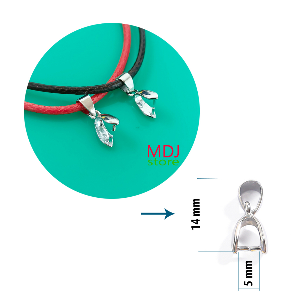 Dây đeo Phật bản mệnh có móc kẹp MDJ chất liệu cotton sáp size 2mm dài 45 cm