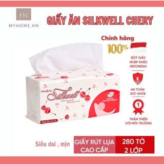 Giấy Rút Lụa Silkwell Cherry 280 Tờ