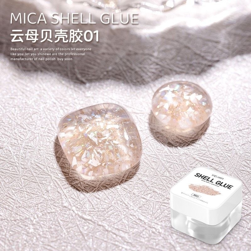 Gel nhũ xà cừ ẩn gel