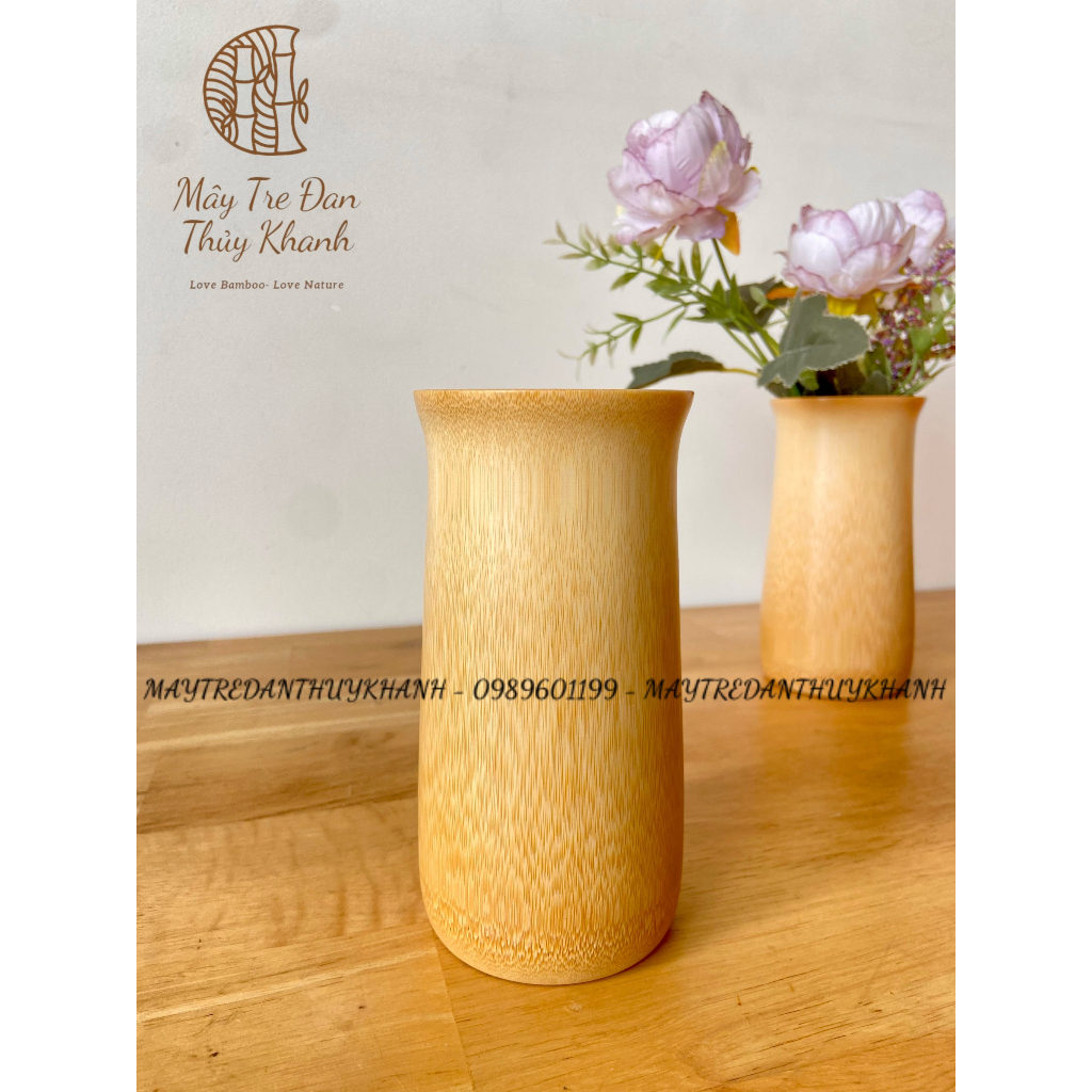 Ống tre cắm hoa, lọ hoa tre Mây Tre Đan Thuỷ khanh