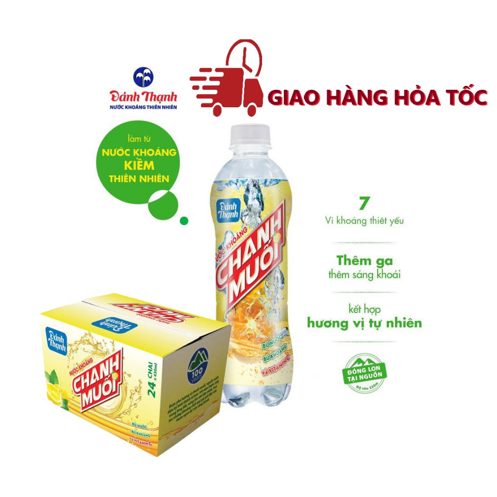 [DATE MỚI] Đảnh Thạnh Chanh Muối Thùng 24 chai 430ml