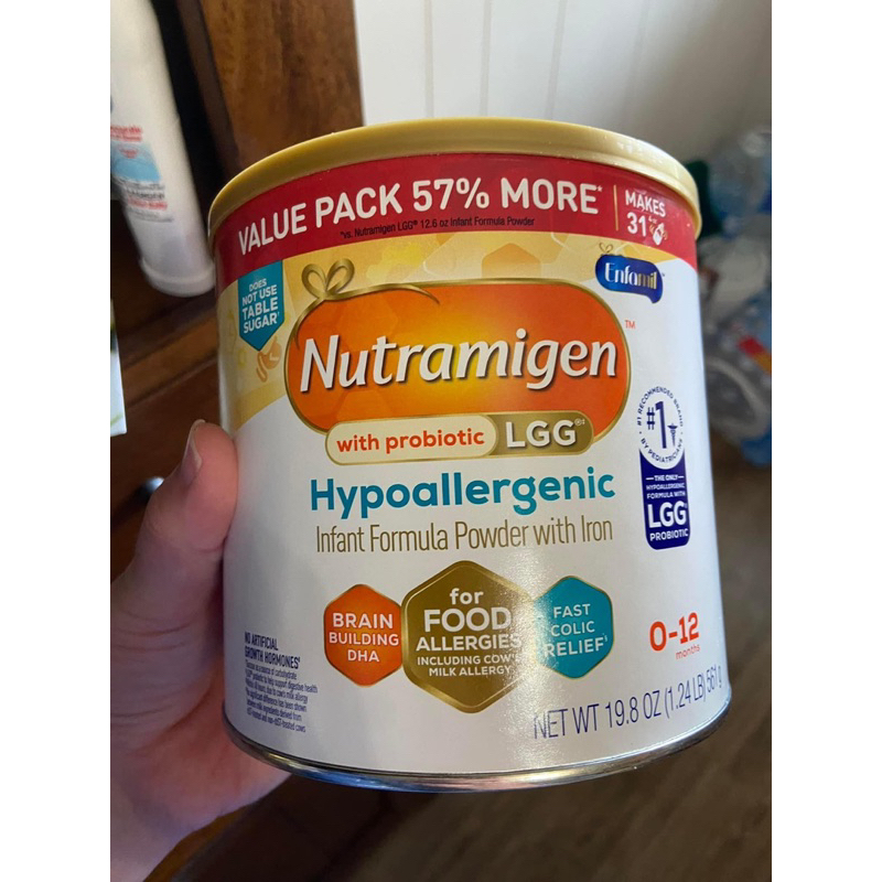 Bill Mỹ bay air -mẫu mới - date 11/2024 Sữa bột Nutramigen cho bé dị ứng đạm bò 357g 561g