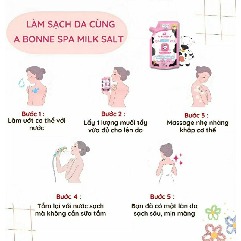 Muối bò tẩy da chết abone 350g