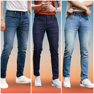 Quần Jean Nam Quần Bò Denim Nam Trơn Co Giãn 4 Chiều Phong Cách Thời Trang Trẻ Trung Hiện Đại