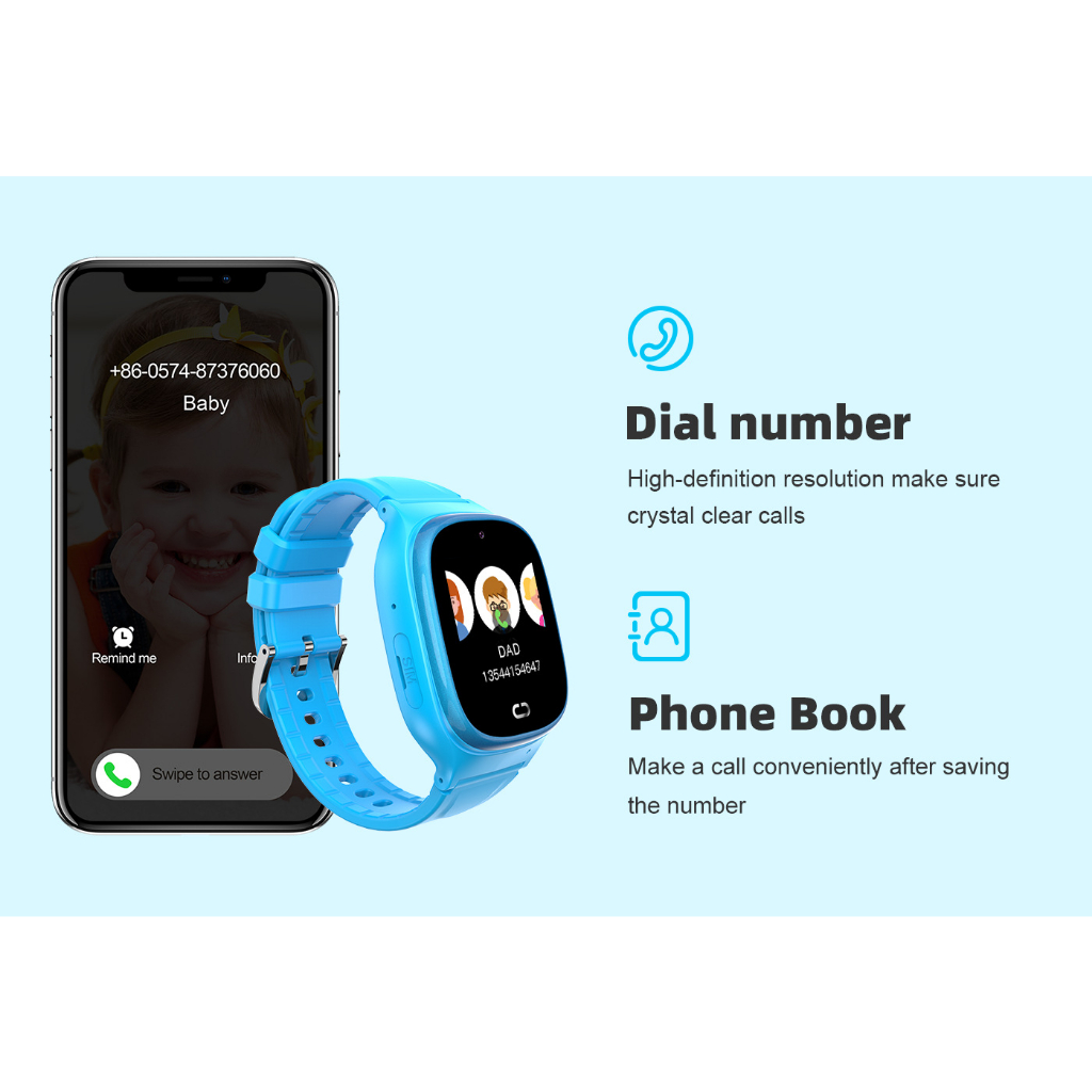 (Mới 2023) Đồng hồ trẻ em MT9 Nghe gọi độc lập Nhắn tin Định vị Có Tiếng Việt Chống nước Báo thức Đổi mới 6 tháng