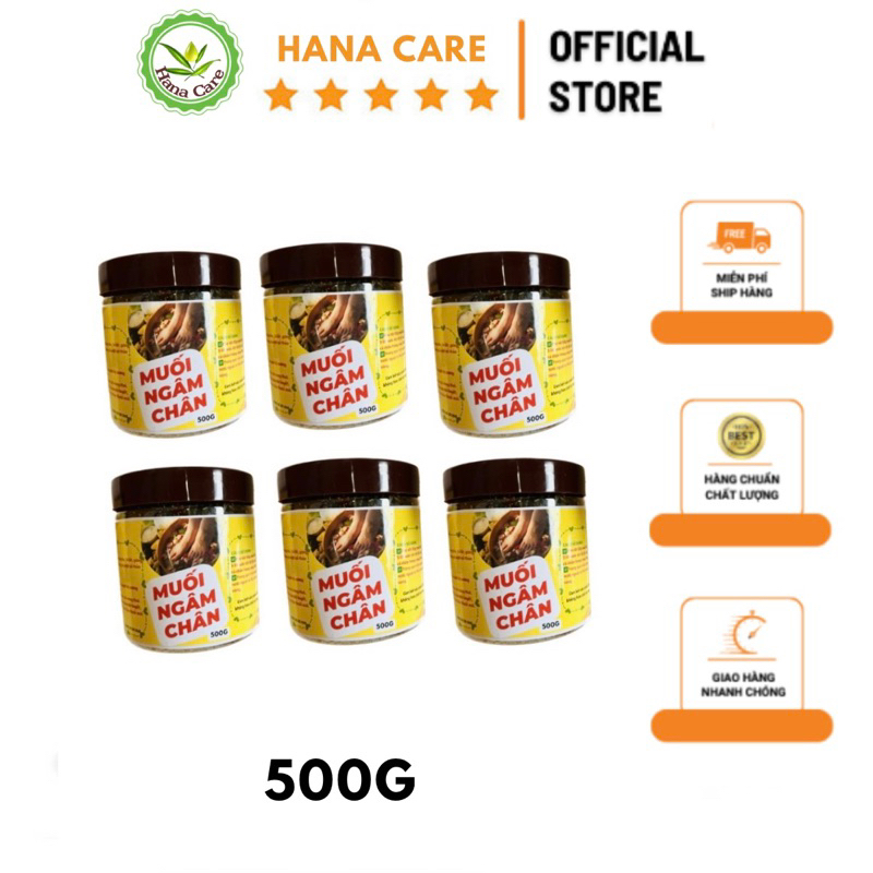 MUỐI NGÂM CHÂN THẢO DƯỢC HANA CARE 500G-MUỐI THẢO DƯỢC CHĂM SÓC CHÂNFREE SHIP .