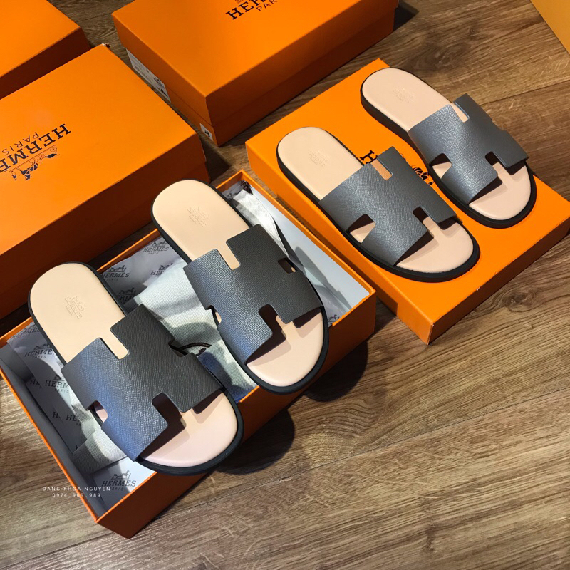 DÉP NAM HM ĐẾ CAO SU ĐẸP FULL BOX CAO CẤP