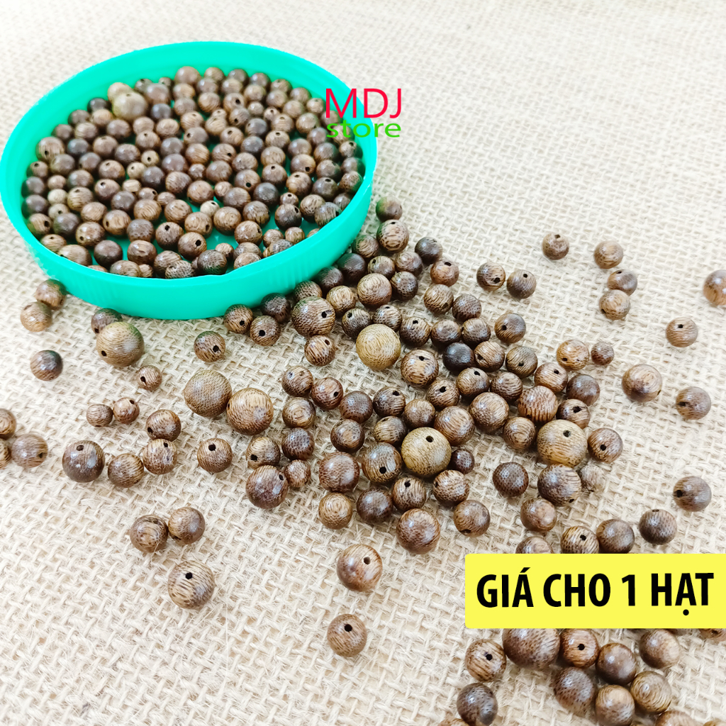 Hạt lẻ Trầm Hương MDJ Tốc Vườn 6 8 10 12mm và dây xâu làm vòng tay sửa chuỗi 108
