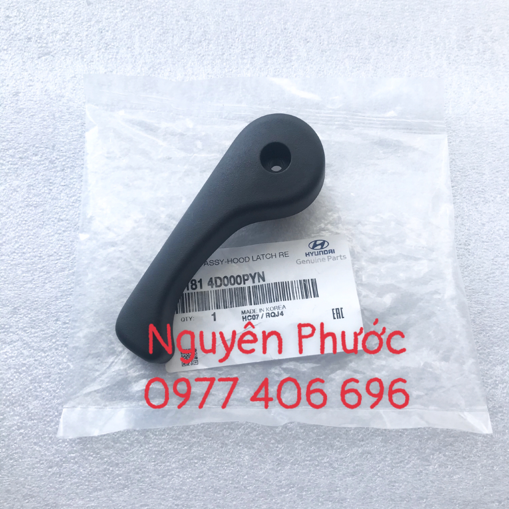 Tay kéo mở nắp capo trước HYUNDAI GRAND I10 - Hàng xịn chính hãng 811814D000PYN