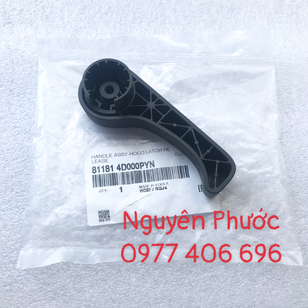 Tay kéo mở nắp capo trước HYUNDAI GRAND I10 - Hàng xịn chính hãng 811814D000PYN