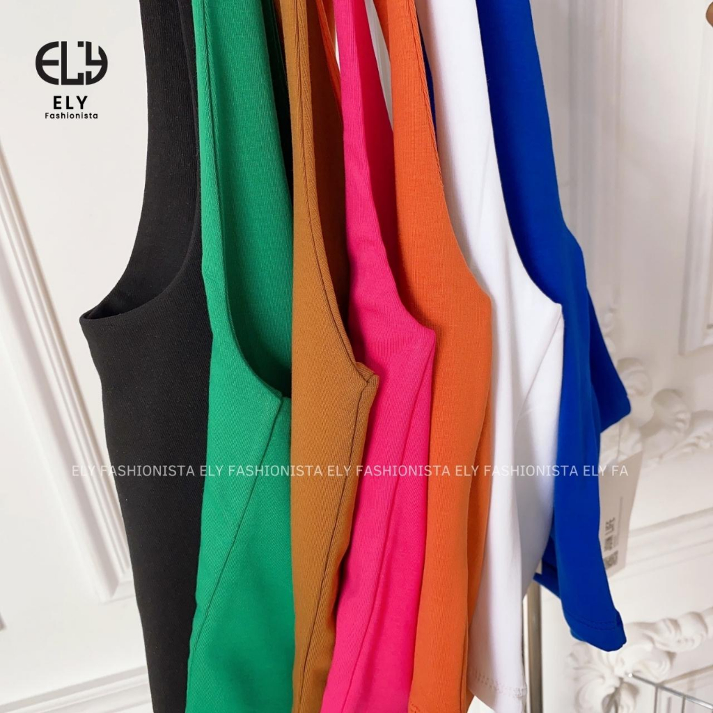 Áo croptop nữ ôm kiểu dáng bra cổ yếm ba lỗ hở lưng hàng đẹp 2 lớp vải cotton borip 4 chiều tập yoga EL274 | BigBuy360 - bigbuy360.vn