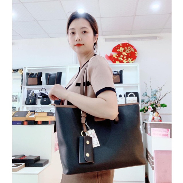 Túi xách nữ to đựng giáo án, a4, laptop 14inch