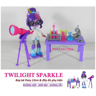 🌸Set búp bê Pony 12cm kèm 17 phụ kiện chủ đề Lớp thực hành Khoa học - Ko Hộp - My Little Pony Minis Playset
