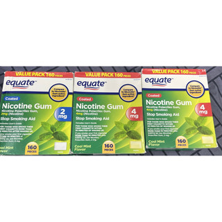 Kẹo gum nicotine 160 viên 2mg và 4mg hàng mỹ