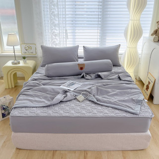 Set ga cotton đũi trần gấu nổi IGUN BEDDING mềm mịn mát lạnh an toàn cho da