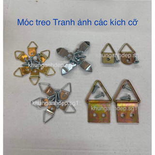 Móc treo khung ảnh kèm ốc vít. Đinh 3 chân treo đồ chuyên dụng.