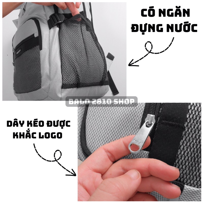 Balo Thể Thao Thời Trang MLB Newyork Yankees Classic Backpack BÁNH MÌ STORE Balo Màu Xám Đi Học Đựng Được Laptop 16 Inch