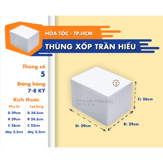 thùng xốp size số 5 ( 39x29x26 dày 2cm ), thùng xốp giữ nhiệt, thùng mút mới