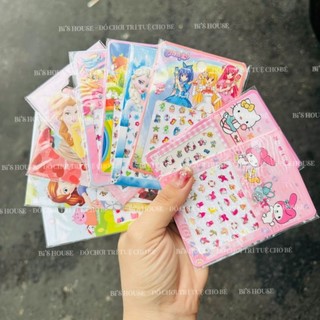 Set 10 miếng Dán Móng Tay cho Bé Gái - Sticker dán móng tay cho bé gái