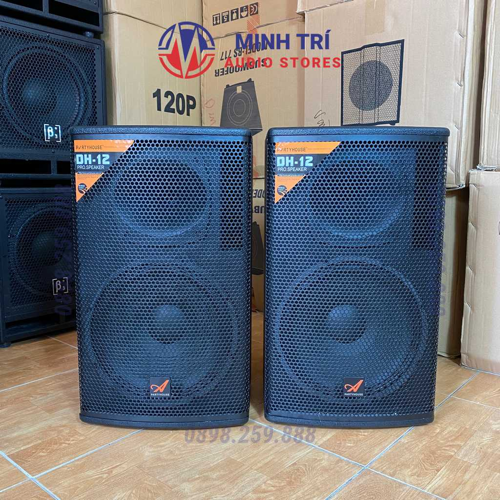 Đôi Loa Full Bass 30 Partyhouse DH12 800W Tặng 2 Khẩu +10M Dây, Hát Karaoke Gia Đình Chất Âm Hay, Mượt Mà-Minh Trí Audio