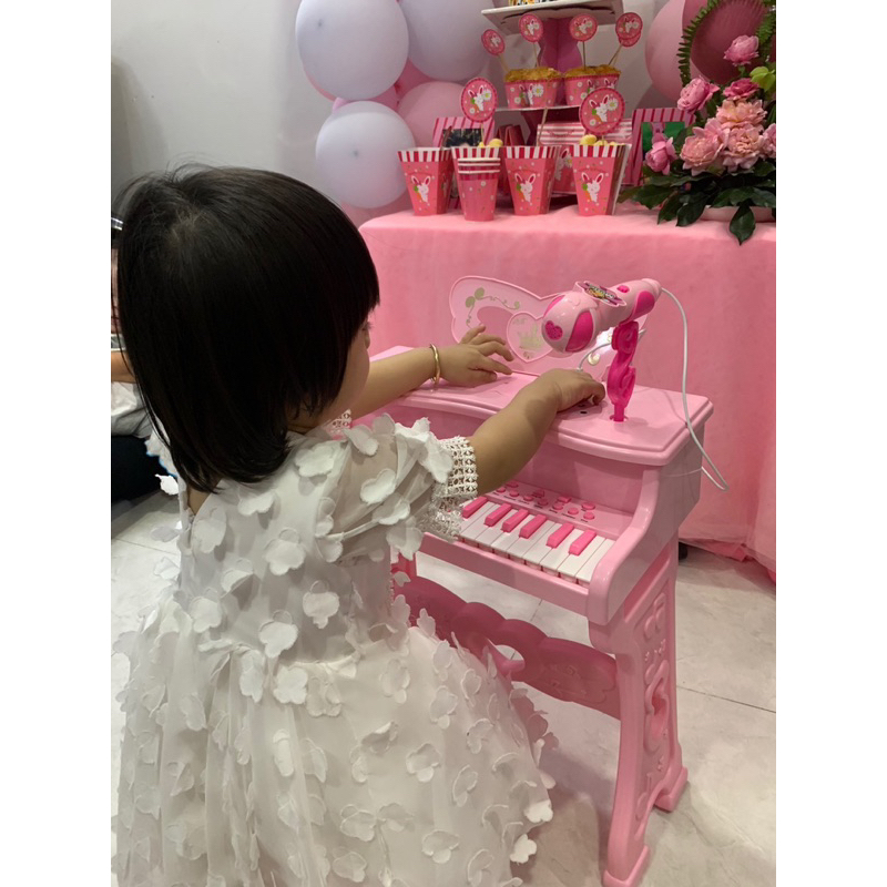 Bản Tiếng Anh-Đàn piano có micro cho bé