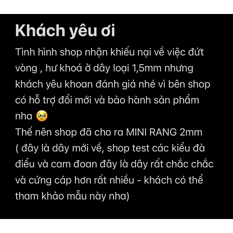 Vòng tay titan Madde - Mini Rang 1,5mm/2mm bracelet