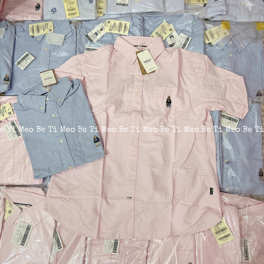 Áo sơmi tay ngắn form rộng gom sale 90%