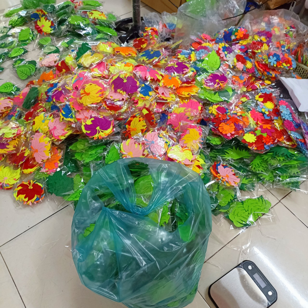 TÚI 100 HOA NỈ 3CM